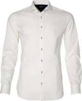 City Line By Nils Overhemd - Body Fit - Wit - 43