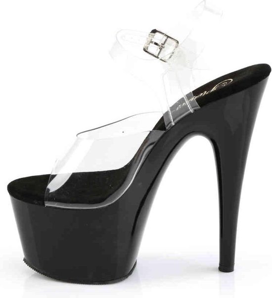 Sandale Pleaser avec bride à la cheville -40 Chaussures- ADORE-708 US 10 Noir