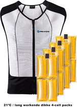 Inuteq Inuteq Compleet BodyCool Hybrid PCM + H2O Koelvest - Maat: L - Kleur: Wit Maat: L -Wit - 21C / 4 Cell