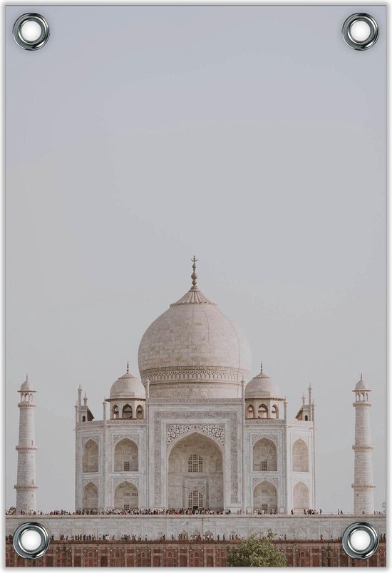 Tuinposter -Agra Taj Mahal - India-  Foto op Tuinposter (wanddecoratie voor buiten en binnen)