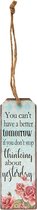 Hanger / Boekenlegger | 5*0.5*15 cm | Multi | Ijzer | rozen | Clayre & Eef | 6Y2420