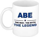 Abe The man, The myth the legend cadeau koffie mok / thee beker 300 ml