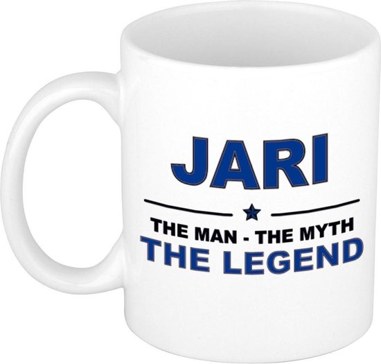 Jari The man, The myth the legend cadeau koffie mok / thee beker 300 ml |  bol.com
