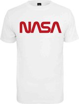 Urban Classics NASA Heren Tshirt -XS- NASA Worm Wit