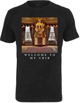 Urban Classics Heren Tshirt -XS- Welcome To My Crib Zwart