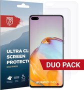 Rosso Screen Protector Ultra Clear Duo Pack Geschikt voor Huawei P40 | TPU Folie | Case Friendly | 2 Stuks