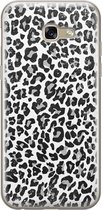 Samsung A5 2017 hoesje siliconen - Luipaard grijs | Samsung Galaxy A5 2017 case | grijs | TPU backcover transparant
