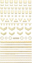Nail art professional stickers 3D - Goud - DP-2001 - DM-Products