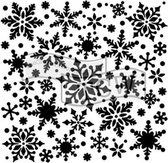 Hobbysjabloon - Template 6x6" 15x15cm snowflakes