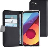 Azuri walletcase magnetic closure & cardslots - zwart - LG Q6