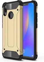 Diamond Armor PC + TPU warmteafvoer beschermhoes voor Huawei Nova 3i (goud)