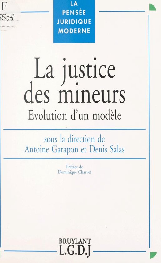 La justice des mineurs : évolution d'un modèle - cover