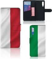Coque Xiaomi Mi 9 Cuir PU Protection Etui Housse pour Drapeau Italien