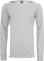 Urban Classics Sweater/trui -S- Long Open Edge Terry Grijs
