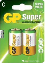 GP C Super Alkaline C Batterijen - 2 stuks