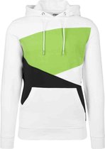 Urban Classics Hoodie/trui -M- Zig Zag Wit/Groen