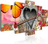 Schilderijen Op Canvas - Schilderij - Love trailer 200x100 - Artgeist Schilderij
