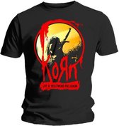 Korn Heren Tshirt -L- Stage Zwart