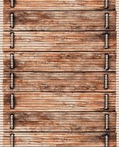 Ikado  Antislipmat op maat, houtlook  65 x 280 cm