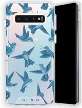 Selencia Zarya Fashion Extra Beschermende Backcover Samsung Galaxy S10 hoesje - Birds