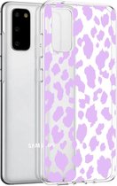 iMoshion Design voor de Samsung Galaxy S20 hoesje - Luipaard - Paars
