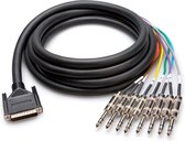 Hosa Technology DTP-805 - audio kabel 5 mtr - DB25 naar 6.35mm TRS - Zwart