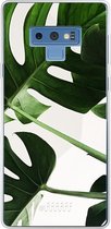 Samsung Galaxy Note 9 Hoesje Transparant TPU Case - Tropical Plants #ffffff