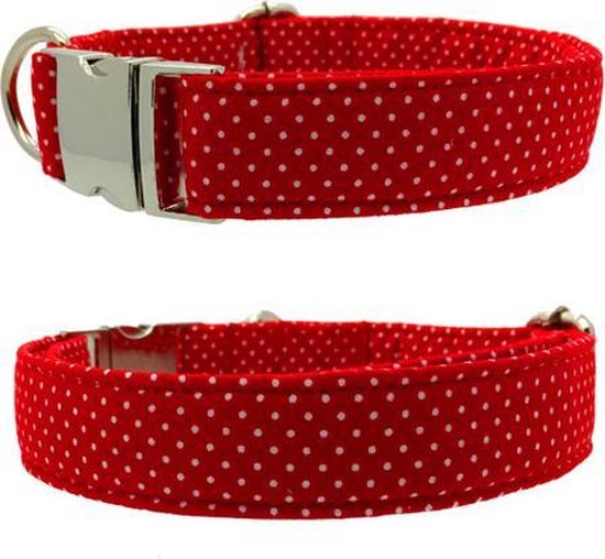 Rode Hondenhalsband 'Jane' - Halsband Hond - Hondenhalsbanden - Halsband  Voor Honden -... | bol.com