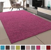 Muratap Loca Shaggy Vloerkleed Roze - 60x110 CM - Vloerkleed Hoogpolig - Tapijt Woonkamer, Slaapkamer