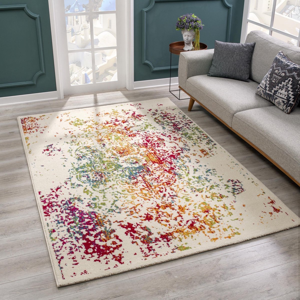 Tapijtenloods Vintage Michelangelo Vloerkleed Multi Laagpolig 200x290