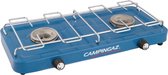 Campingaz Base Camp Camping kooktoestel - 2 pits camping gas kooktoestel - 2x 1600 Watt - blauw