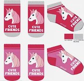 Unicorn 6 pack meisjes sokken - 23 - 26
