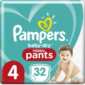 Pampers Baby Dry Pants Maat 4 - 32 Luierbroekjes