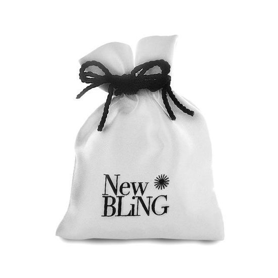 New Bling 9NB-0010 - Clous d'oreilles en argent - coeur zircone 6 mm - couleur argent