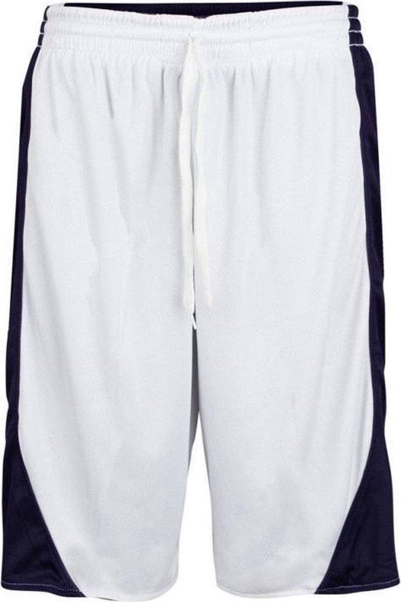 Burned Dubbelzijdig Short Donkerblauw Wit Kledingmaat : L