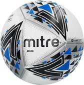 Mitre Voetbal Delta Polyurethaan Wit/zwart/blauw Maat 5