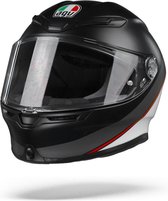 Agv K6 Max Vision Minimal Pure Matt Black White Red  Integraalhelm - Motorhelm - Maat S