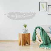 Muursticker Tribal Love - Lichtgrijs - 80 x 21 cm - woonkamer slaapkamer engelse teksten