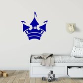 Muursticker Kasteel -  Donkerblauw -  120 x 114 cm  -  baby en kinderkamer  alle - Muursticker4Sale