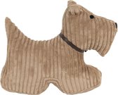 Clayre & Eef Deurstopper Hond DT0306 32*12*28 cm - Bruin Polyester DeurklemDeurwig