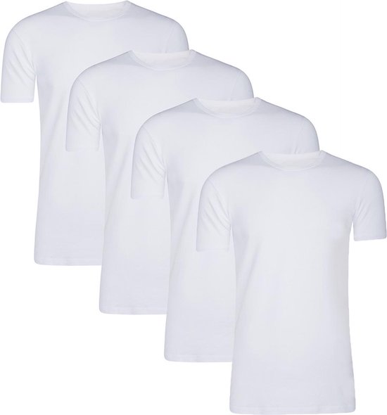 WE Fashion Heren T-shirt, 4 pack - Maat XL