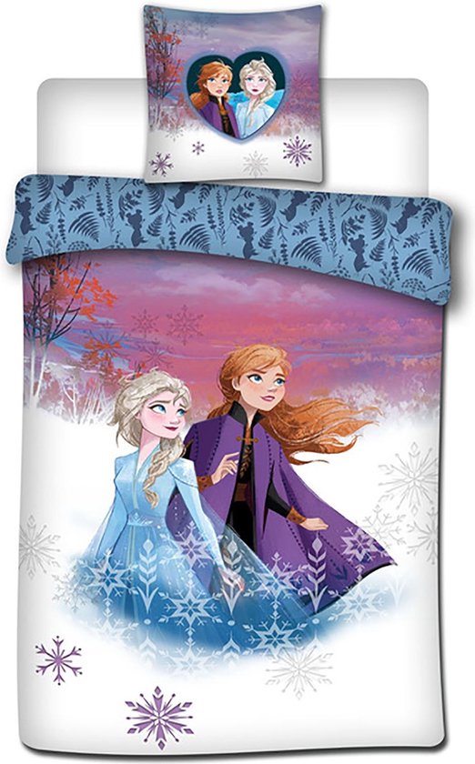 Disney Frozen - Dekbedovertrek - Eenpersoons - 140 x 200 cm - Multi