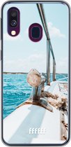 Samsung Galaxy A40 Hoesje Transparant TPU Case - Sailing #ffffff