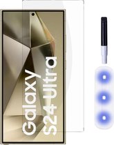 Screenprotector - UV - Vloeistof Volledig Lijm - Gehard Glazen Screenprotector - Geschikt voor: Samsung Galaxy S24 Ultra