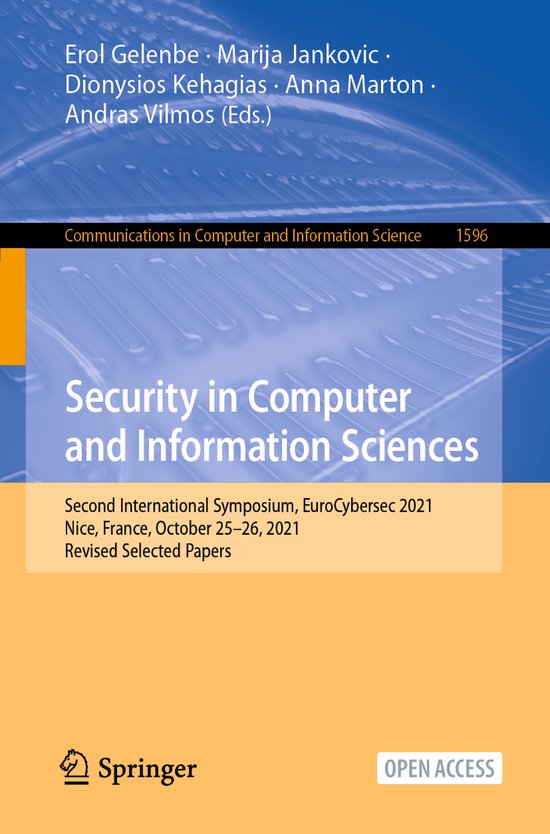 Communications in Computer and Information Science1596- Secu ... - cover