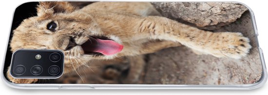 Coque Samsung Galaxy A71 - Cub - Lions - Mignon - Coque de téléphone en Siliconen