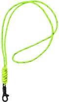 Lanyards - cordon robuste, noué vert fluo - avec cordon téléphonique - cordon