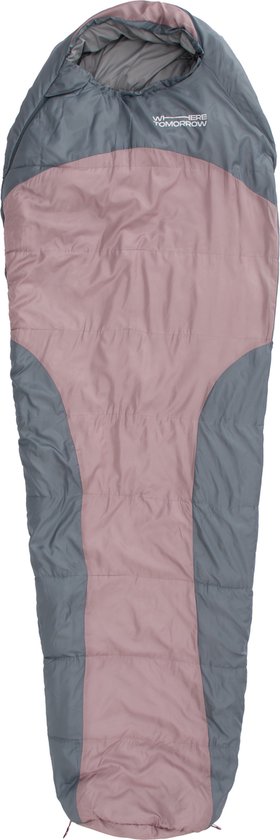 Where Tomorrow Camping Slaapzak Classic - Mummieslaapzak met zak - 230 x 80 x 55 cm - Rosé