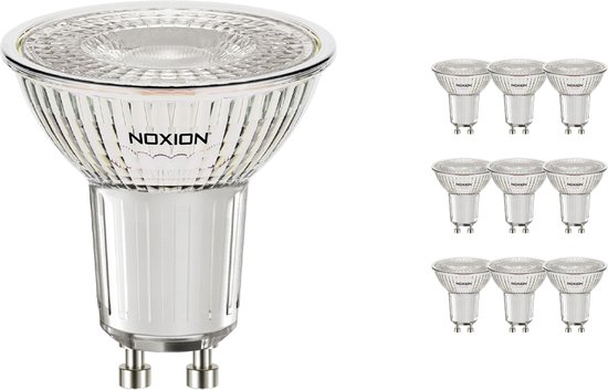 Voordeelpak 10x Noxion LED Spot GU10 PAR16 4.6W 345lm 36D - 840 Koel Wit | Dimbaar - Vervangt 50W.