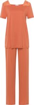 Hanro Pyjama lange broek - 2294 Orange - maat 38 (38) - Dames Volwassenen - 100% katoen- 074923-2294-38